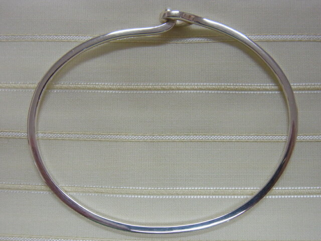 シルバーフックバングルブレスレットSILVER925
