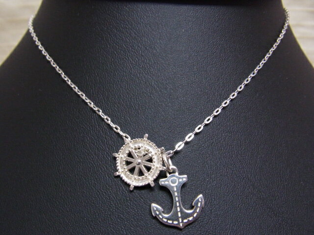 シルバー ラダー＆アンカー ペンダント ネックレス SILVER925