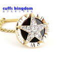 ■きらきら星 タイタック& ラペルピン 2way仕様 【 金・黒・白色 】 ( タイタック ラペルピン ) チェーン付 ■ゴールド系 男女 カフリングス 営業マ...