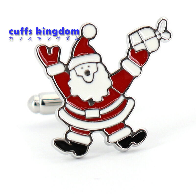 かわいい アニメ サンタ カフス 【 赤 白 】男 女 カフリングス プレゼント おしゃれ クリスマス カフス専門店 クリスマス会 冬 イベント