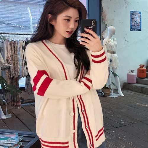 ロングニットカーディガン薄手ニット...