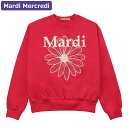 マルディメクルディ Mardi Mercredi スウェット SWEATSHIRT FLOWERMARDI RED IVORY 長袖 レディース 韓国 ファッション アパレル