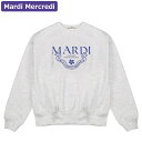 マルディメクルディ Mardi Mercredi スウェット SWEATSHIRT GRAND ALUMNI CLASSIQUE HEATHER BLUE 長袖 レディース 韓国 ファッション アパレル
