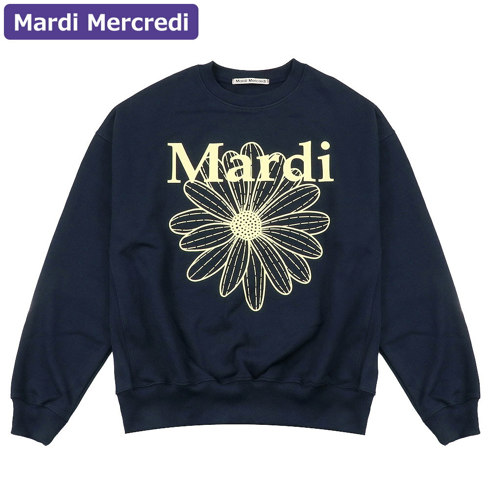 ޥǥ᥯ǥ Mardi Mercredi å SWEATSHIRT FLOWERMARDI NAVY LEMON Ĺµ ǥ ڹ ե...