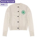 マルディメクルディ Mardi Mercredi ニット CASHMERE BLENDED CARDIGAN ROUND NECK IVORY GREEN カー...