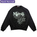 マルディメクルディ Mardi Mercredi スウェット SWEATSHIRT TRIPLE FLOWER BLACK MINT 長袖 レディース 韓国 ファッション アパレル