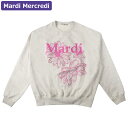 マルディメクルディ Mardi Mercredi スウェット SWEATSHIRT TRIPLE FLOWER OATMEAL PINK 長袖 レディース 韓国 ファッション アパレル