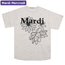 マルディメクルディ Mardi Mercredi Tシャツ TSHIRT TRIPLE FLOWER OATMEAL BLACK 半袖 レディース 韓国 ファッション アパレル