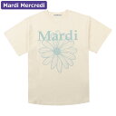 マルディメクルディ Mardi Mercredi Tシャツ TSHIRT FLOWERMARDI BUTTER MOSSGREEN 半袖 レディース 韓国 ファッション アパレル