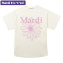マルディメクルディ Mardi Mercredi Tシャツ TSHIRT FLOWERMARDI CREAM PINKLAVENDER 半袖 レディース 韓国 ファッション アパレル