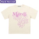 マルディメクルディ Mardi Mercredi Tシャツ SLIM TSHIRT TRIPLE FLOWER BUTTER PINKLAVENDER 半袖 レディース 韓国 ファッション アパレル スリムサイズ