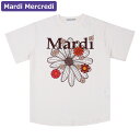 マルディメクルディ Mardi Mercredi Tシャツ TSHIRT FLOWERMARDI BLOSSOM CREAM BURGUNDY 半袖 レディース 韓国 ファッション アパレル