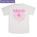 マルディメクルディ Mardi Mercredi Tシャツ TSHIRT FLOWERMARDI OATMEAL PINK 半袖 レディース 韓国 ファッション アパレル