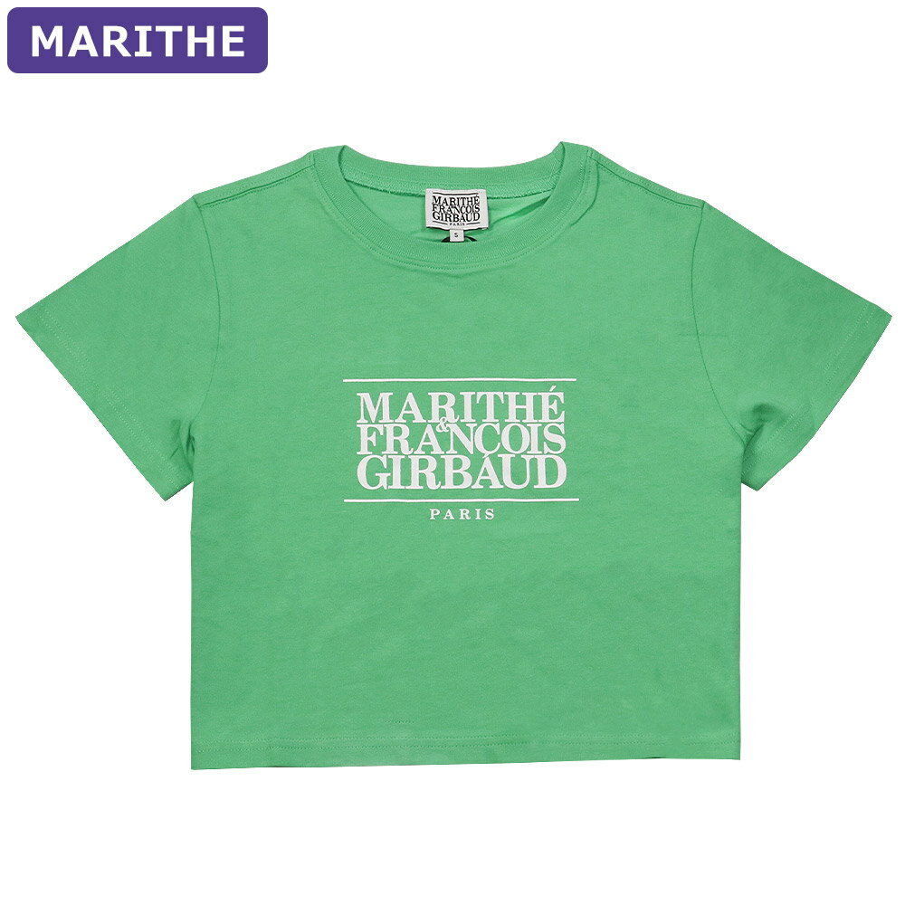 マリテフランソワジルボー MARITHE + FRANCOIS GIRBAUD Tシャツ W CLASSIC LOGO CROP TEE GREEN 半袖 レディース 韓国 ファッション アパレル クロップド丈のサムネイル