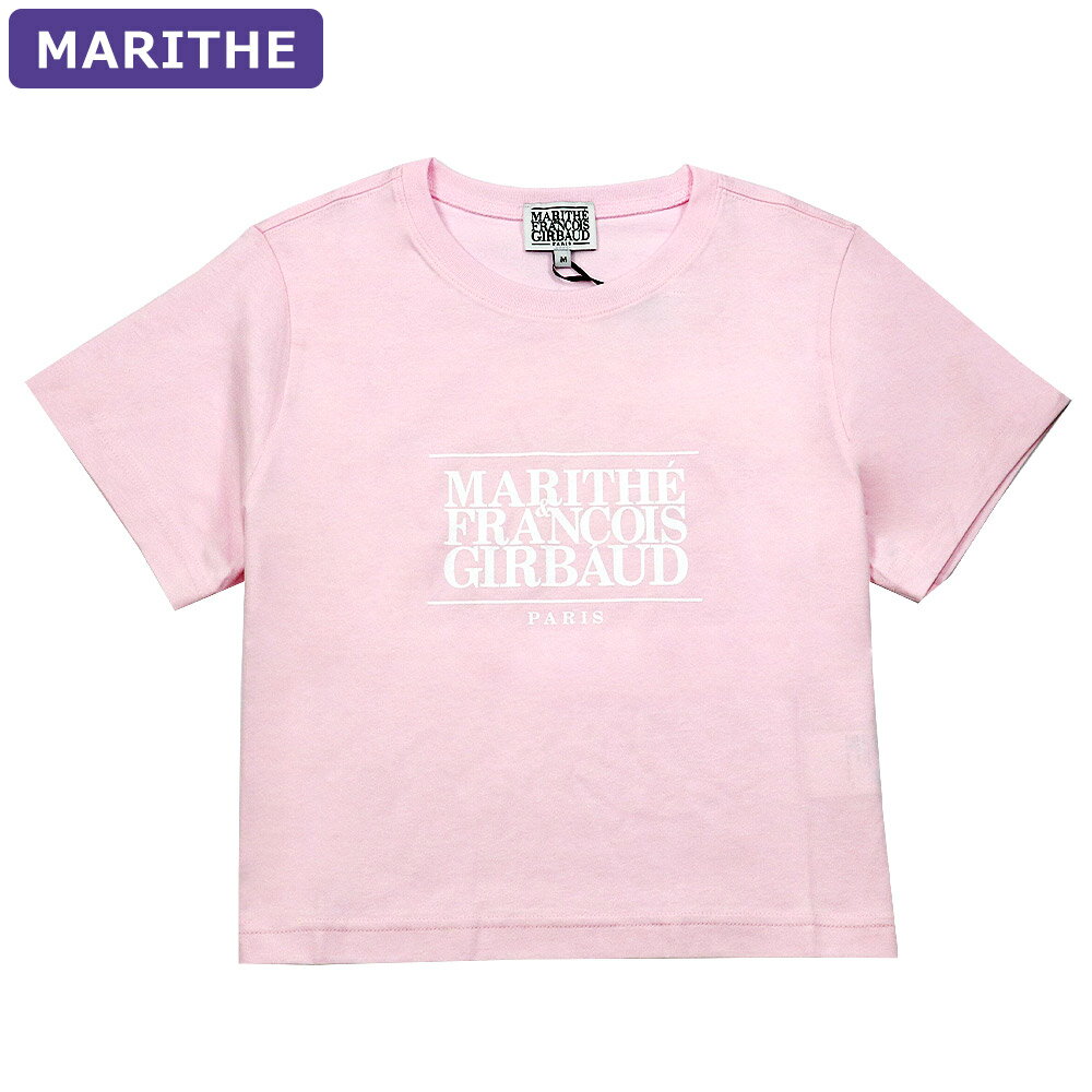 マリテフランソワジルボー MARITHE + FRANCOIS GIRBAUD Tシャツ W CLASSIC LOGO CROP TEE LIGHT PINK 半袖 レディース 韓国 ファッション アパレル クロップド丈のサムネイル