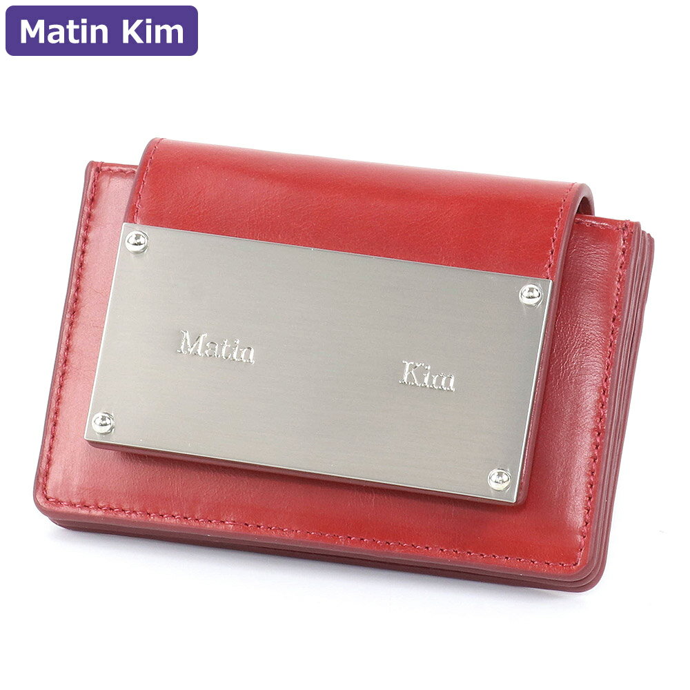 マーティンキム Matin Kim カードケース MK2400WL003M RED コインケース レディース 小物 新作