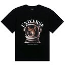 ヴィム VYM Tシャツ THE ASTRONAUT SHIBA INU BLACK 半袖 レディース メンズ 男女兼用 韓国 ファッション ブランド ロゴ 黒 ブラック 犬 イヌ 犬柄 柴 柴犬