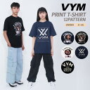 VYM ヴィム Tシャツ 半袖 レディース メンズ 男女兼用 韓国 ファッション ブランド ロゴ 無地