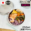 6/22 20:00から\10%OFF/ 燕三条 ステンレス 弁当箱 丸型 1段 小 250ml 日本製 保温庫 食洗機 対応 ランチボックス お弁当箱 4歳 ...