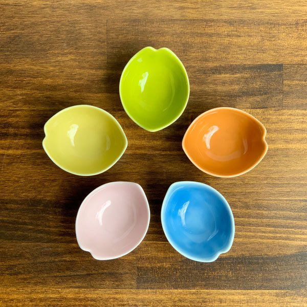 波佐見焼 桜型小付（5色）