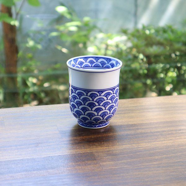 Rakuten - 有田焼　青海波　湯呑（小）