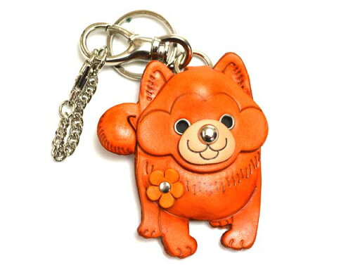 秋田犬 バッグチャーム【レザー 本革 VANCA バンカクラフト革物語 国産 ハンドメイド 贈り物 即納】 秋田犬 バッグチャーム【レザー 本革 VANCA バンカクラフト革物語 国産 ハンドメイド 贈り物 即納】