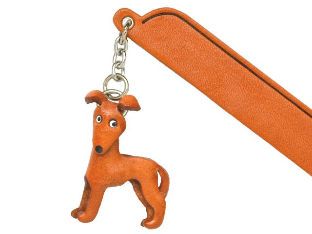 ウィペット チャームブックマーカー【レザー 本革 VANCA バンカクラフト革物語 国産 ハンドメイド 贈り物 即納】