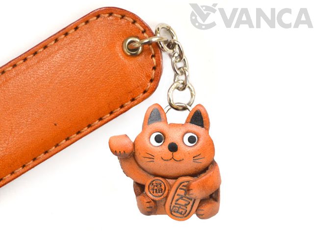 招き猫 ペーパーナイフ【レザー 本革 VANCA バンカクラフト革物語 国産 ハンドメイド 贈り物 即納】