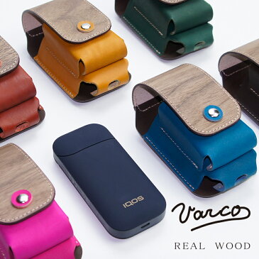 VARCO REAL WOOD アイコスケース iqos iqosケース 収納 木製 革 本革 革製 ヌメ革 レザー 日本製 木製 天然木 メンズ レディース コンパクト スマート 機能的 シンプル ギフト 大人 かわいい ブランド 送料無料