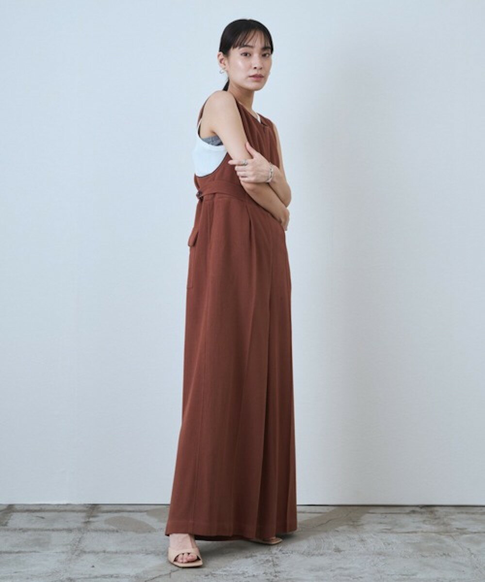 SERVICE PRICE 50割【Audrey and John Wad】オードリーアンドジョンワッド BACK CROSS ALL IN ONE | レディース オールインワン バッククロス バッククロスオールインワン サロペット バッククロスサロペット シンプル ブランド