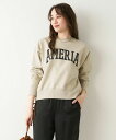 【MICA DEAL】マイカアンドディール ERGOTHIO LOGO PRINT SWEAT PULLOVER レディース スウェット レディーススウェット クルーネック クルーネックスウェット ロゴ ロゴスウェット プルオーバー プルオーバースウェット スウェットシャツ 裏毛 裏毛スウェット カジュアル