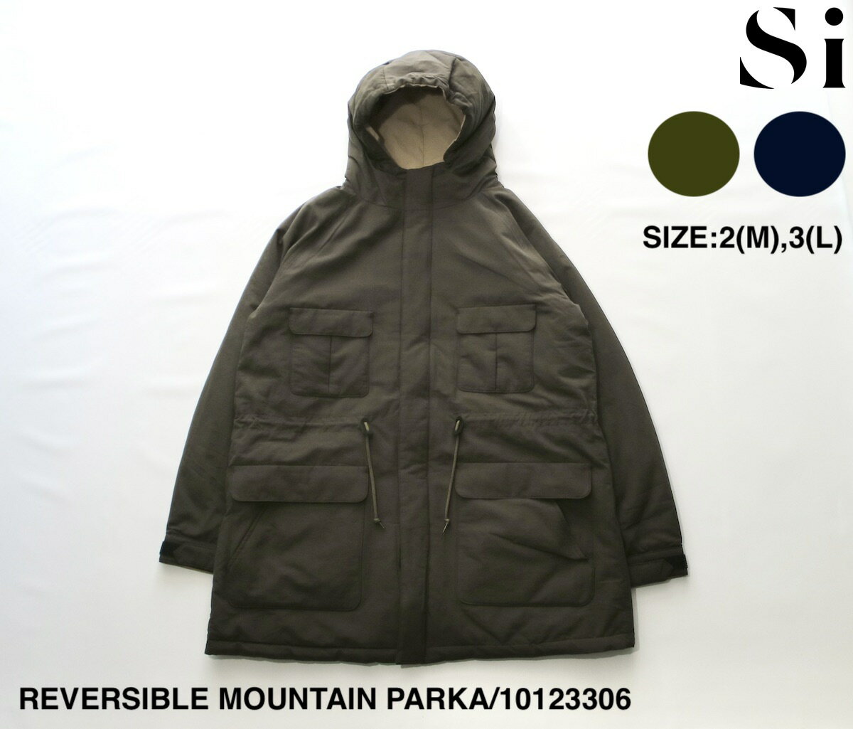 SALE セール 30%OFFエスアイ REVERSIBLE MOUNTAIN PARKA | メンズ ブルゾン マウンテン マウンテンパーカー リバーシブル リバーシブルブルゾン リバーシブルマウンテンパーカー フーデッド フーデッドブルゾン コート ハーフコート ナイロン ナイロンブルゾン