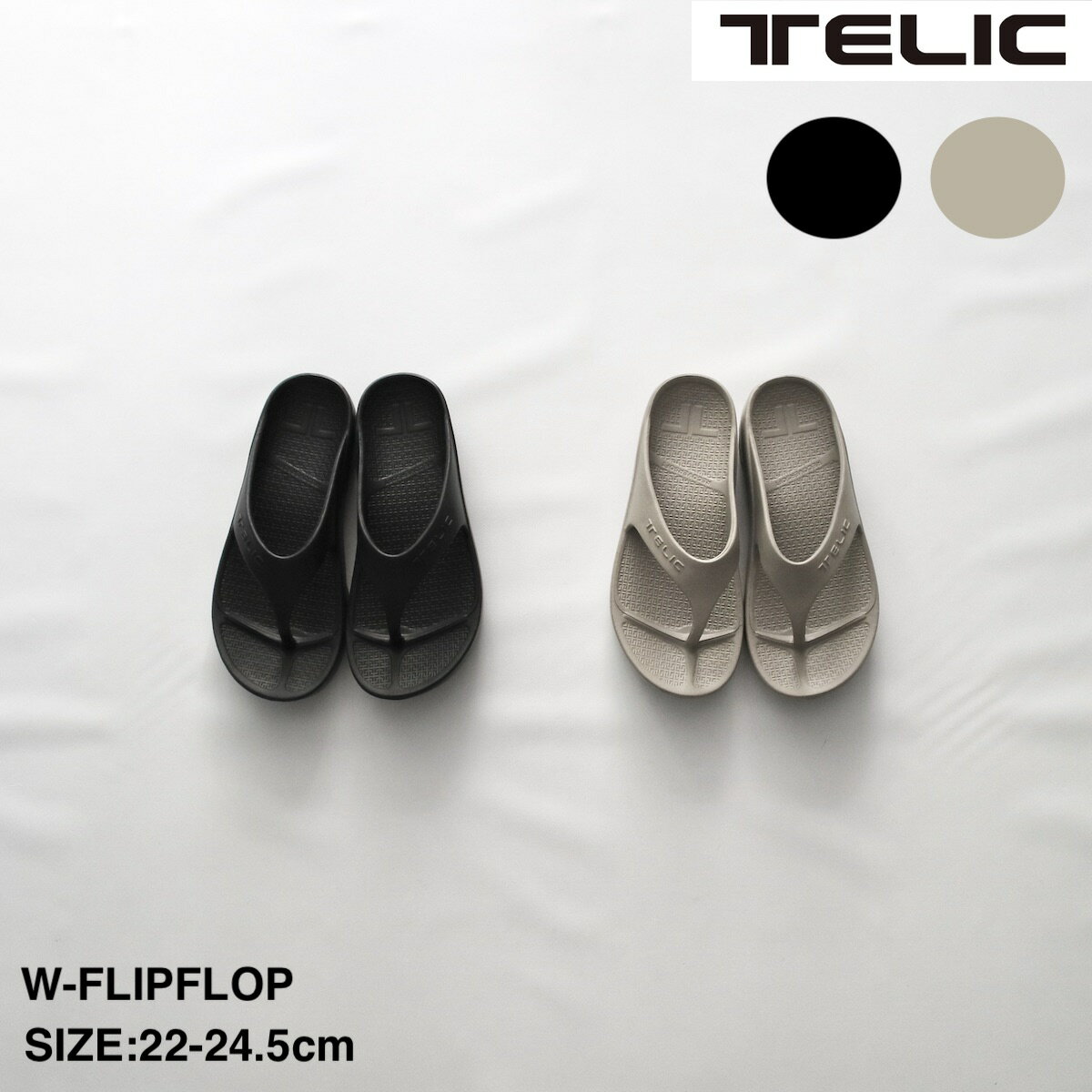 【TELIC】テリック W-FLIPFLOP | レディース サンダル レディースサンダル ラバー ラバーサンダル ゴム ゴムサンダル リカバリー リカ..