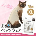 公式 猫用 ベッツウェア グレージュ XL 【Vet's Labo】【2着までメール便配送可】猫用 皮膚保護服 術後服 術後衣 洋服 ウェア 速乾性 ..