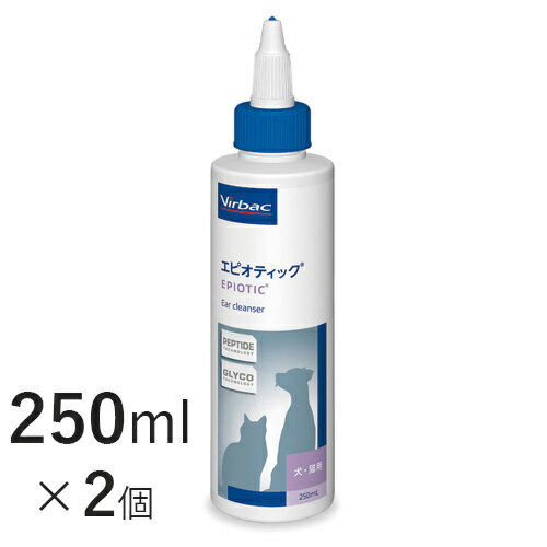 中性でアルコールフリーによる低刺激性を実現。 高い洗浄力と低刺激性を両立したアルコールフリー、中性の糖質配合の耳洗浄液です。 耳あかをすっきりと洗浄し、清潔な耳道を保ちます。 新しく入った「天然成分(ボルド葉抽出エキス、セイヨウナツユキソウ抽出エキス)」がマイクロバイオーム（皮膚常在微生物叢）のバランスを整えます。 低刺激性。(中性・アルコールフリー) ペプチドテクノロジーを採用。 成分 サリチル酸、ドキュセートナトリウム、PCMX、EDTA-2Na、単糖類、ボルド葉抽出エキス、セイヨウナツユキソウ抽出エキス、精製水 内容量 250ml×2個 対象 犬・猫 メーカー ビルバック