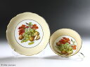 【ハマーズレイ】金彩&ベージュ 木の実フルーツ カップ&ソーサー