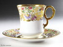 【リモージュ】BERNARDAUD 花模様&金彩 カップ&ソーサー
