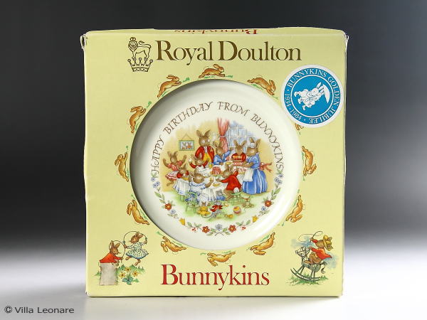【ロイヤル ドルトン】バニキンズ　HAPPY BIRTHDAY プレート（ボックス付）