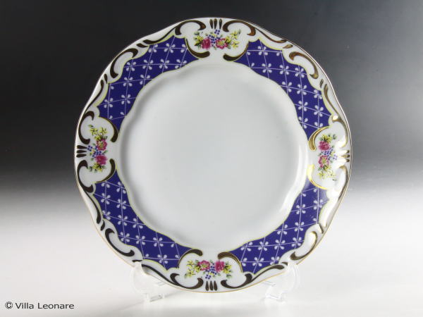 Rakuten - 【ジョルナイ ペーチュ】ブルー＆花模様　(ZSO1)　プレート（16.5cm)