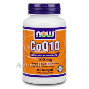 ビタミンE配合だから 吸収効率が違う！ コエンザイムQ10プラス 商品名 CoQ10　100mg 内容量 150ソフトジェル（最大150日分） ご使用方法 1日1〜2粒を目安にお召し上がりください。 ブランド Now Foods / ナウフーズ社製 配達予定日 通常、発送後4〜7日程でのお届けとなります。 内容成分 【1ソフトジェル中】 コエンザイムQ10　100mg ビタミンE　30IU 広告文責 : 株式会社Arecare,Inc. 010-1-408-577-0907 生産国 : アメリカ 　｜　 区分 : 食品&nbsp; 「酵素の力で油を落とす！」という洗剤のCMなんかでもおなじみのこの言葉ですが、どういったものだかご存知ですか？？ 実は酵素が発見されたのは、まだ100年ほどのことで、身体機能に酵素が関与していたことが判明したのは、20年代に入ってからのこと。そして体への影響を本格的に研究したのは、つい最近のことなのです。 体内の酵素の成り立ちは、非常に複雑で、細胞に存在するDNAの情報をもとに、いくつかのアミノ酸が結びつき、作られていますが、そのサイズは、とても小さく顕微鏡でも見ることは出来ない分子レベル。そしてその種類は現在見つかっているだけで3000種近く。 1つの酵素は、1つの働きしか持たないので、たったの1つが欠けただけでも生命維持にも支障をきたす、まさに身体の「カナメ」の物質なのです。 「顕微鏡でも見ることのできないぐらい小さな酵素が、健康のカナメ？」と、思われるかもしれませんが、実は酵素は私達の健康をチェックする目安でもあるのです。 たとえば、皆さんも健康診断でお馴染みの血中成分表もその代表的な例！ 肝臓の状態を測るGOTやγGTPといった成分も、実は酵素のこと。意外でしょ！ &nbsp; 日本では補酵素とも呼ばれるこの物質は、体内にある「酵素」と結びついて、その働きの手助けをするもの！！ つまり、身体を健康に保ってくれるのは、補酵素の助けを借りた「酵素」なのです。 人が生きていくために必要なエネルギーは、細胞の中にあるミトコンドリアと呼ばれる工場で生み出されていますが、 1957年、エネルギーを生みだすための酵素を助ける補酵素（コエンザイム）と呼ばれるオレンジ色の物質が発見されました。 この成分は、キノン構造をもち、側鎖が10単位あるので、コエンザイムQ10と呼ばれることになりました。 &nbsp; 1年365日、24時間、かたときも休むことなく働き続ける臓器といえば心臓。 実は、この生命の鍵をにぎる心臓で、コエンザイムは大量に消費されていることはご存知ですか？ 心臓のコエンザイムQ10含量は、20代をピークに減少し続け，40代で30％，80代ではなんと50％以上失われてしまうことが明らかに！ また、程度こそ違いますが，肝臓，腎臓，皮膚などでもコエンザイムが減少することが確かめられています。 そのため、加齢とともに減少するコエンザイムを補給することは、健康維持のために、非常に重要と考えられています。 栄養バランスのとれた食生活は、健康の第一歩！ しかし，食事からだけで私たちのカラダに必要なコエンザイムQ10を十分に補うことは非常に困難。そのため、欧米では1日100〜300mgのコエンザイムQ10をサプリで摂取することが常識となっています。 コエンザイムQ10は水に溶けず，油に溶けやすい素材なので，油分を含んだ食事直後に摂取することがオススメ。 コエンザイムQで、エネルギッシュな毎日を！ &nbsp;