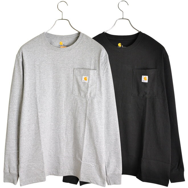 Carhartt(カーハート) ポケットロングスリーブTシャツ ヘビーウェイト メンズ 長袖Tシャツ オーバーサイズ (K126)