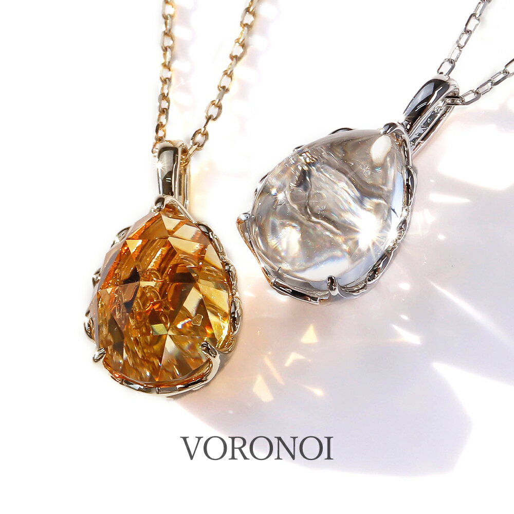 MINAMO 正規品 K10 天然石 ネックレス ペンダント shizuku ペアシェイプ 約9×7mm ローズカット カボション ロンドンブルートパーズ アメ...