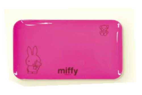 【全品 送料無料！】 【miffy】【ミッフィー】メラミントレー【ピンク】【ウサギ】 【ミッフィーちゃん】【ナインチェ・プラウス】【絵本】【アニメ】【トレー】【プレート】【皿】【お皿】【食器】【食事】【キッチン】【雑貨】【グッズ】