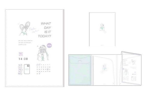 【全品　送料無料！】 【オリジナル】パタパタクリアファイル【WHAT DAYS IS IT TODAY】【女の子】【ガ..