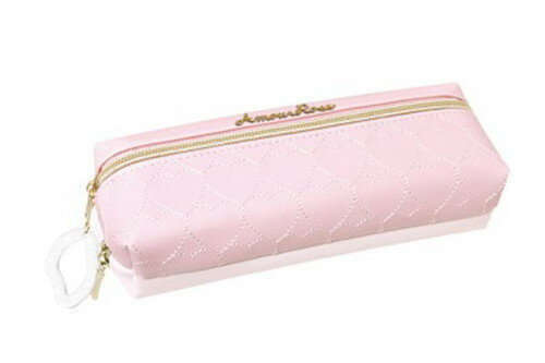 【全品　送料無料！】　 オリジナル　2ルームペンケースAMOUR ROSE　ポーチ　ケース　ペン入れ　ペンポーチ　ふでばこ　筆箱　文房具　学校　勉強　雑貨　グッズ