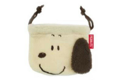 樂天商城 - 【全品　送料無料！】　 スヌーピー　SNOOPY　ミニ巾着モカ　横顔　ピーナッツ　ウッドストック　すぬーぴー　アニメ　キャラクター　ポーチ　ケース　小物入れ　巾着　きんちゃく　袋　収納　雑貨　グッズ
