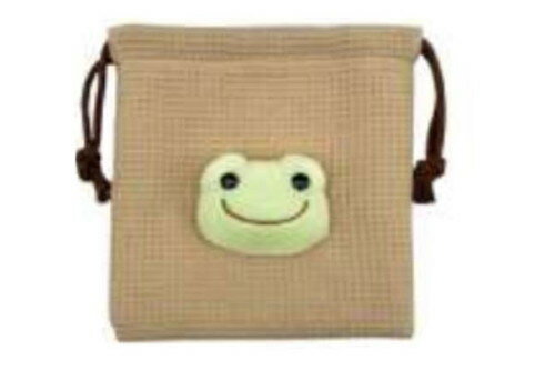 【全品　送料無料！】　 かえるのピクルス　pickles the frog　ボアフェイス巾着モカ　ワッフル　ピク..