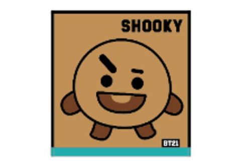 【全品　送料無料！】　 BT21　LINE FRIENDS　ラインフレンズ　ミニタオルフェイス　SHOOKY　シュキ　..
