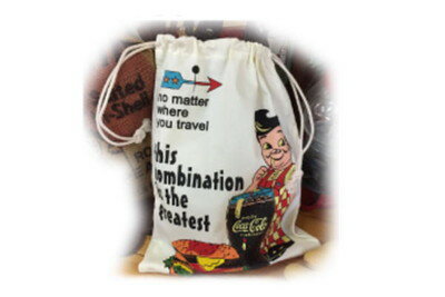 【全品　送料無料！】　 アメリカン雑貨　巾着L　BIGBOY　ビッグボーイ　ボピー君　ボピー　アメリカ　USA　アメキャラ　ポーチ　ケース　小物入れ　きんちゃく　袋　収納　雑貨　グッズ