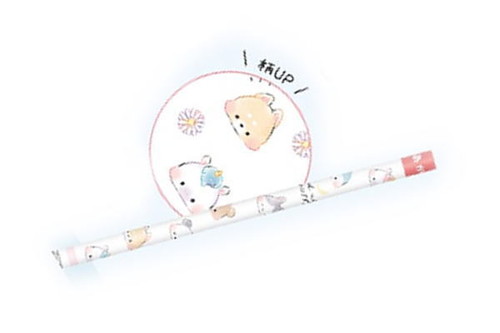 【全品　送料無料！】　 日本製　オリジナル　マット軸鉛筆赤　MIX　動物　アニマル　鉛筆　ペンシル　えんぴつ　エンピツ　筆記用具　文房具　学校　勉強　雑貨　グッズ